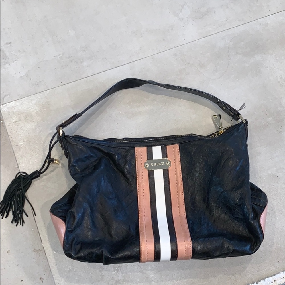 L.A.M.B black leather purse